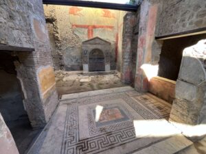 Co zobaczyć w Neapolu? Wnętrze jednego z domu w Pompejach